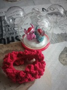 Czerwona gumka scrunchie 