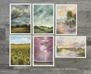 obrazki olejne ręcznie malowane 