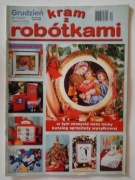 Kram z robótkami 12/2001 haft krzyżykowy, szydełko, Richelieu, frywolitka