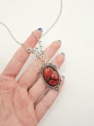 Naszyjnik z zawieszką vintage y2k swag alternative goth gotycki kamień