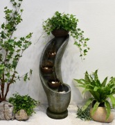 FONTANNA OGRODOWA " I G A " wys. 100 cm ! ośw. LED !! OGRÓD- TARAS - PATIO