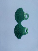 Lego zielona peleryna ze złotymi kropkami