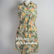 Sukienka letnia z lnem Esmara L/40 len i bawełna