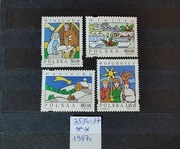 3534-3537** 3534-37** Boże Narodzenie 1997 r.