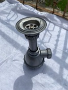 Syfon do zlewozmywaka stalowego gospodarczego z PRL