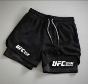 Szorty sportowe z logo UFC, idealne do treningów MMA, rozmiar XXL, nowe.