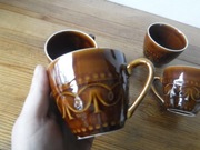 Unikatowe stare 4 filiżanki Pruszków ZOBACZ 