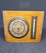 Barometr, drewno metal, sprawny