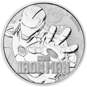 Srebrna moneta 1oz IRON MAN 2018 - Marvel Perth Mint