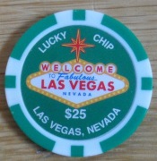 Magnes na lodówkę żeton do pokera  LAS VEGAS 