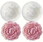 2 szt PIWONIA Kwiat forma silikonowa 7.1*3.2 do Świec Wosku Odlewów 