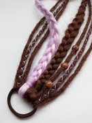 Dredy w gumce doczepy dredloki peruka warkoczyki zagęszczanie włosów treska