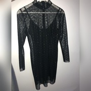 Sukienka Imprezowa Modlishka Czarna Złota Modna