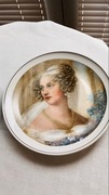 Talerz ozdobny malowany porcelit Pruszków