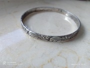 Oryginalna stara srebrna bransoletka Warmet 