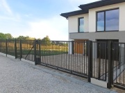 Brama przesuwna szer. 4 m - z profili stalowych 20x20mm w ramie 40x40