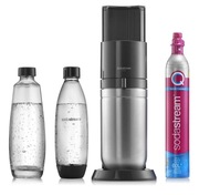 Saturator Sodastream Duo Czarny + nabój CO2 + butelka szklana x2
