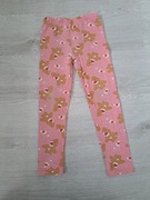 Różowe legginsy dziecięce Troskliwe Misie 122