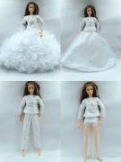 Ubranko dla lalki zestaw ślubny 