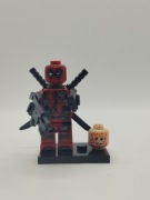 Minifigurka Deadpool ciemny strój Marvel X-men Kompatybilna z LEGO