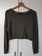 Sweter crop top Reserved S/M khaki