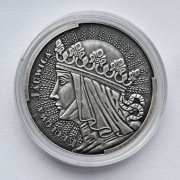 Moneta srebrna PREMIUM Królowa JADWIGA 1 uncja srebra SREBRO 500 szt.