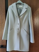 Merce Elegancki stylowy szary płaszcz r. 36 / S płaszczyk taliowany