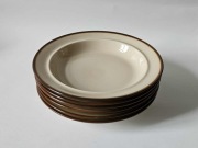 Porcelit Pruszków Talerz Głęboki Beż Stan Witrynowy