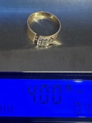Złoty pierścionek pr. 583.