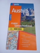 Austria, mapa samochodowa.