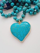 Naszyjnik naturalny kamień turkus 