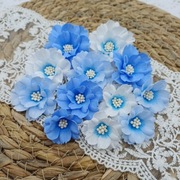 Kwiaty z tkaniny ręcznie robione A10