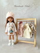 Zestaw 2w1 dla lalek Paola Reina 32cm bluzka,sukienka