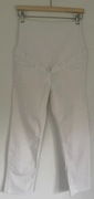 H&M mama białe spodnie ciążowe 34  160/64A bardzo dobry stan