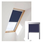 Roleta zaciemniająca 114x118 GRANATOWA okno Fakro Velux Rooflite Optilight