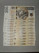 200zł Seria A0 Fancy 12 Sztuk Kolejne Unikatowe Kolejne Bankowe