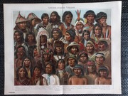 Ludy amerykańskie - duża chromolitografia 1897 r.