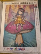 Haft diamentowy - dziewczynka XIX (gotowy)