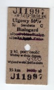 Bilet ulgowy PKP Świdwin - Białogard