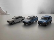 Toyota Corolla, Fiat Panda, Oltcit Club ZESTAW Legendy FSO 1/43