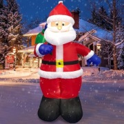 Nadmuchiwany Święty Mikołaj do użytku na zewnątrz, 2,44 m