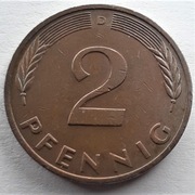 2 fenigi 1977 D  Niemcy -RFN