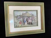 Obraz Grafika 3D Rękodzieło Sygnowany za Szkłem C172