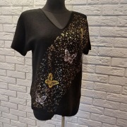 Bluzka sweterkowa w motyle, uniwersalna