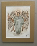 Matka BOSKA Czestochowska  - Ręcznie – szkic piórem i akwarela