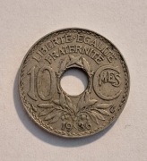 217. Moneta Francja 10 centymów 1936 rok