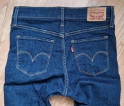 Spodnie damskie skinny rurki jeans Levis 27