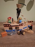 Drewniany statek piracki