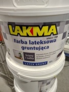 Farba lateksowa ścienna Lakma 10 l Biała półmat