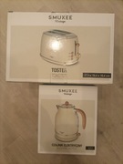 Zestaw kuchenny czajnik elektryczny i toster retro SMUKEE VINTAGE krem 